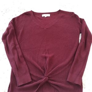 Pinque Burgundy Sweater